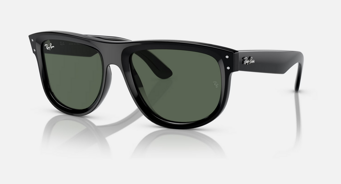 Lentes de sol Ray-Ban Boyfriend Reverse RBR0501S M - Negro - Verde
