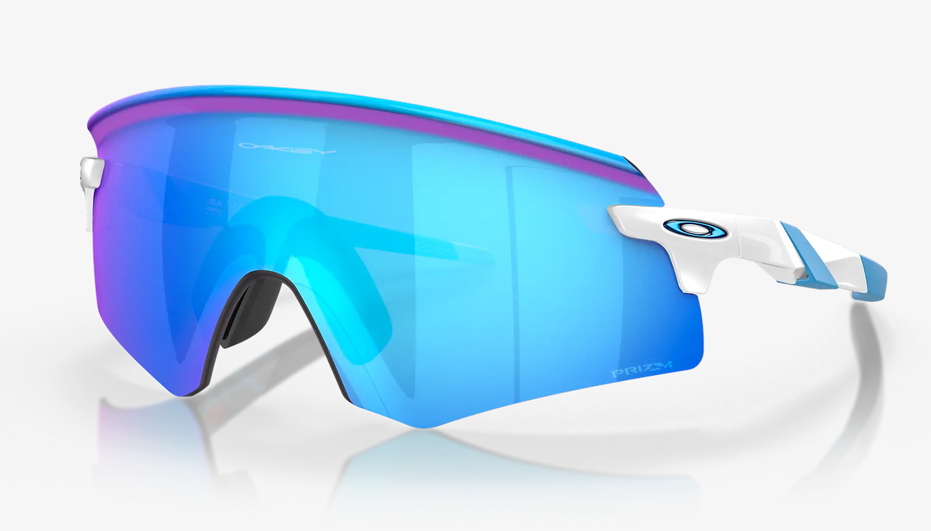 Lentes de sol Oakley Encoder OO9471 - Blanco Pulido - Prizm Sapphire