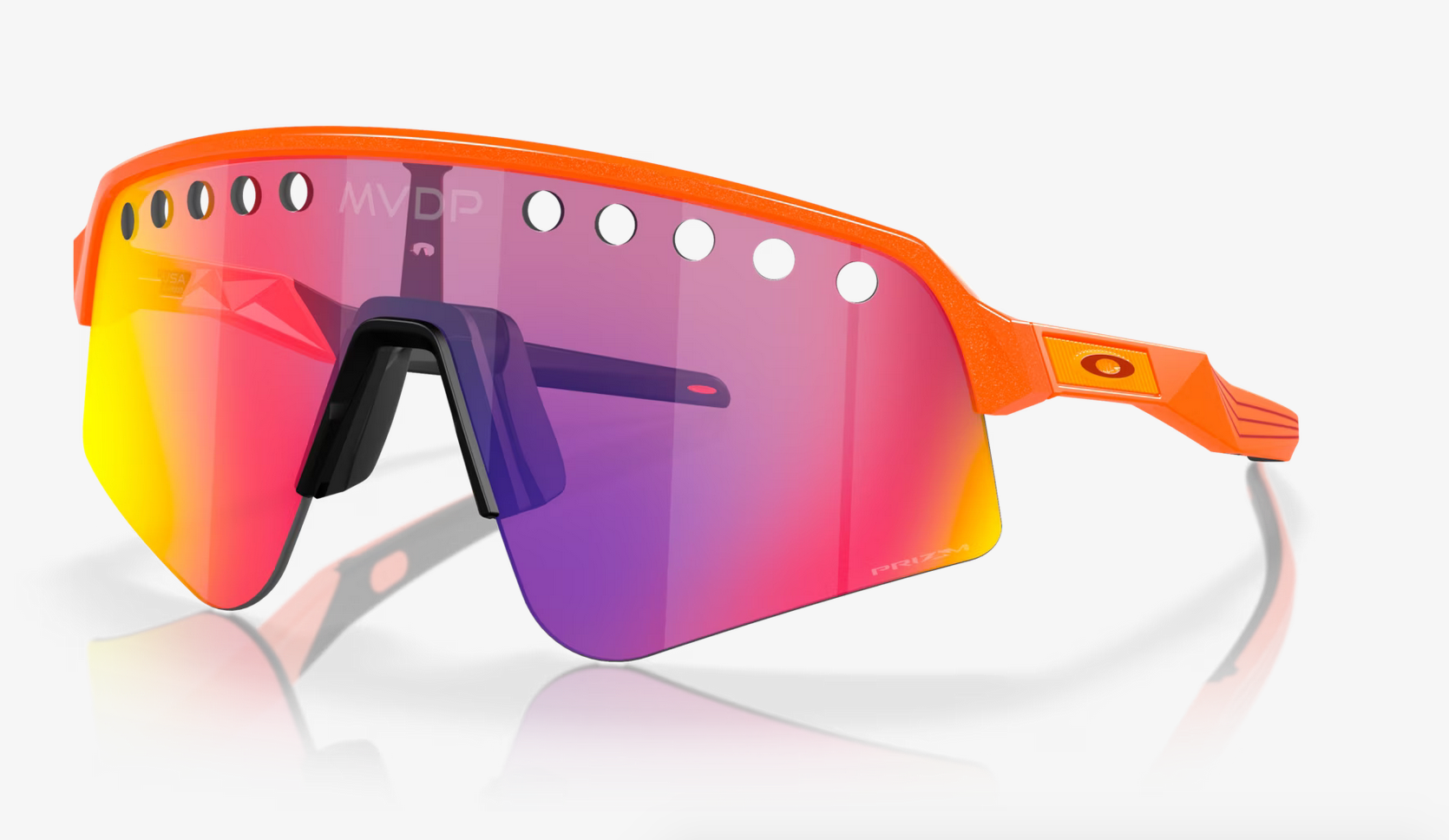 Lentes de sol Oakley Mathieu Van Der Poel Signature Series Sutro Lite Sweep OO9465 - Brillo Naranja - Prizm Road