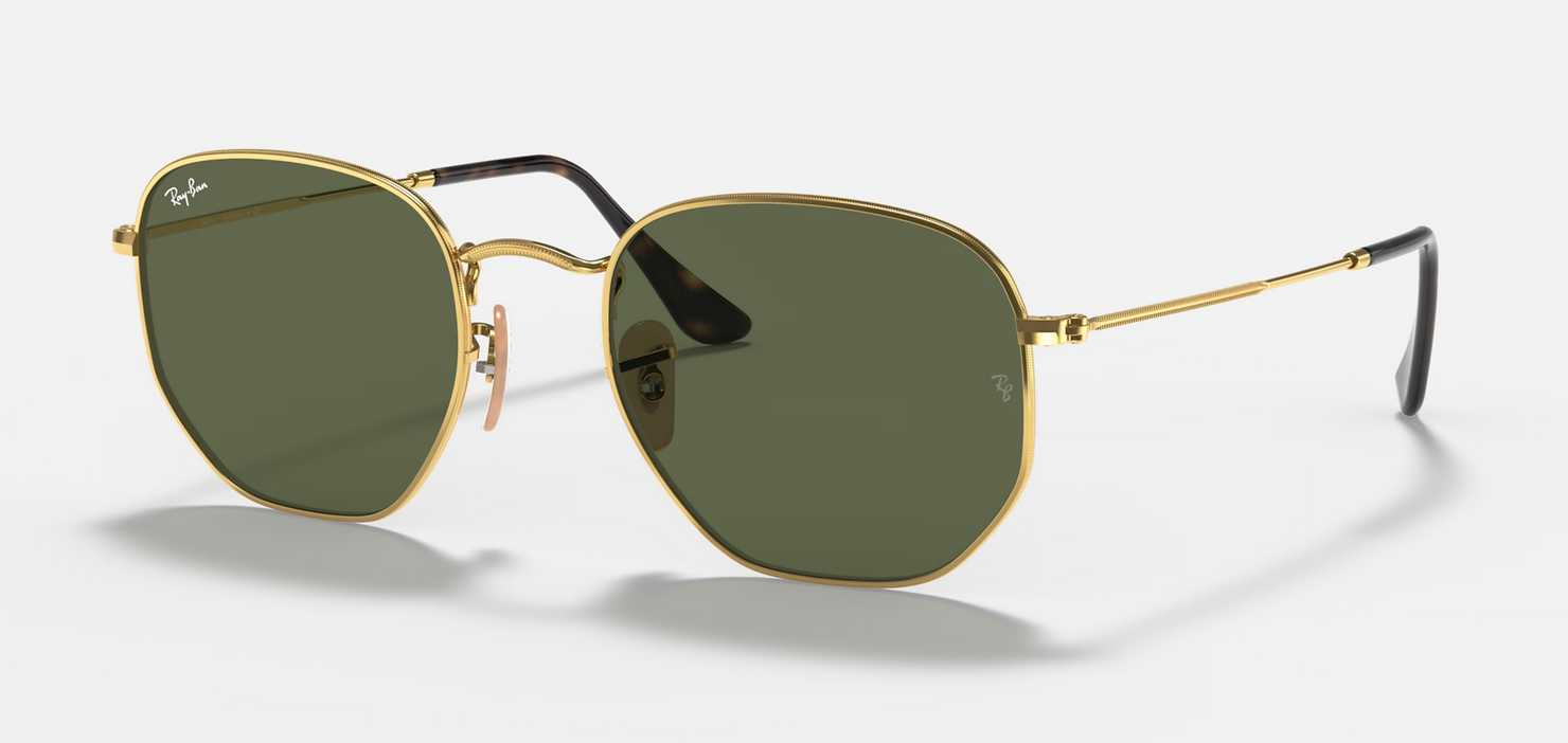 Lentes de sol Ray-Ban Hexagonal Flat Lenses 0RB3548N S - Dorado - Verde