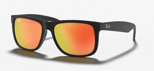 Lentes de sol Ray-Ban Justin Color Mix RB4165 M - Negro - Rojo Espejeado