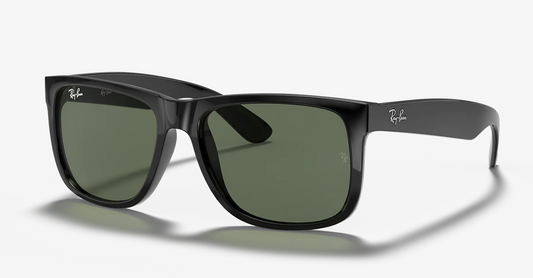 Lentes de sol Ray-Ban Justin Classic RB4165 M - Negro - Verde Obscuro