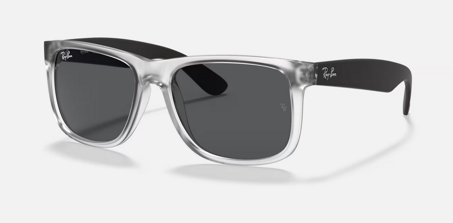 Lentes de sol Ray-Ban Justin Color Mix RB4165 M - Rubber Transparent / Dark Grey