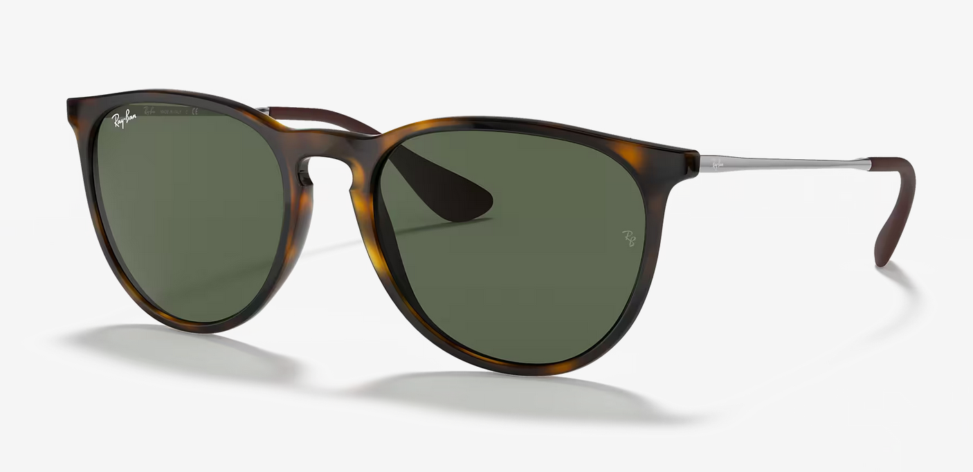 Lentes de sol Ray-Ban Erika Classic RB4171 M - Havana Claro - Verde Classic