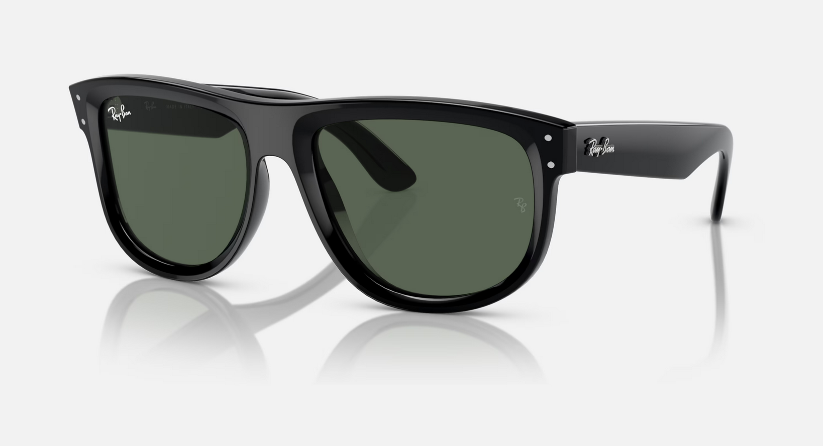Lentes de sol Ray-Ban Boyfriend Reverse RBR0501S M - Negro - Verde