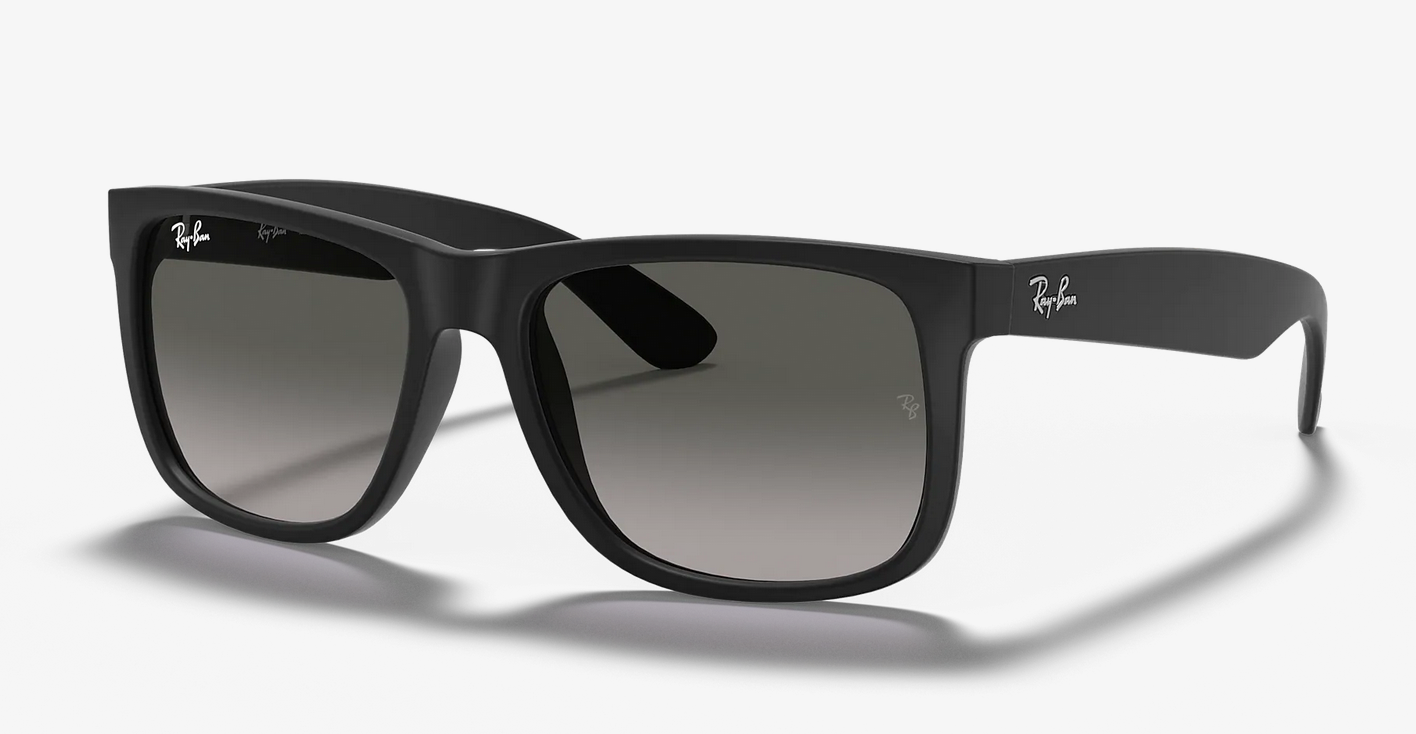 Lentes de sol Ray-Ban Justin Classic RB4165 M - Negro - Gris Obscuro