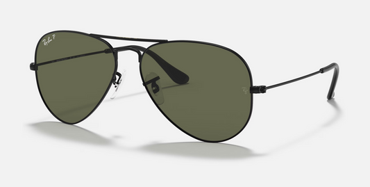 Lentes de sol Ray-Ban Aviator Classic RB3025 L - Negro - Verde L