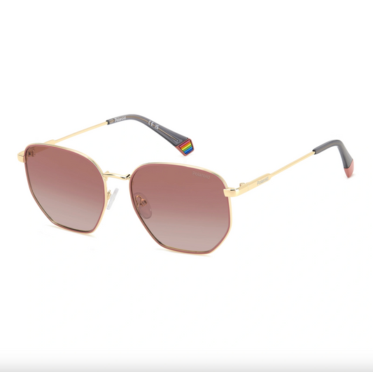Lentes de sol Polaroid PLD 6214/S/X - gold-pink-red-shaded-polarized