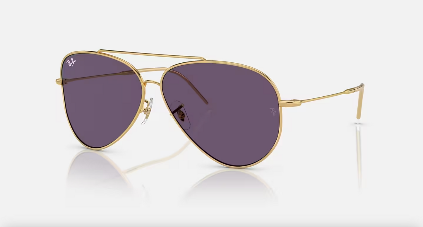 Lentes de sol Ray-Ban Aviator Reverse RBR0101S - arista-violet