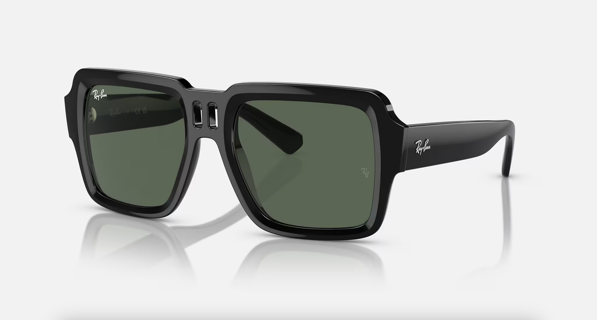 Lentes de sol Ray-Ban Magellan Bio-Based RB4408 - Negro - Verde Oscuro
