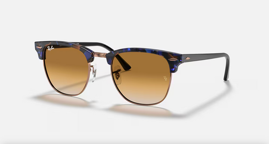 Lentes de sol Ray-Ban Clubmaster Fleck RB3016 - spotted-brown-blue-clear-gradient-brown