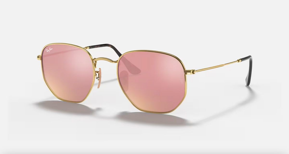 Lentes de sol Ray-Ban Hexagonal Flat Lenses RB3548N - arista-copper-flash