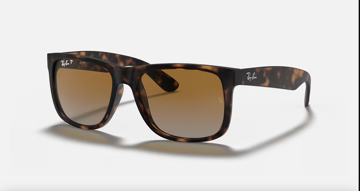 Lentes de sol Ray-Ban Justin Classic RB4165 - rubber-havana-grey-gradient-brown