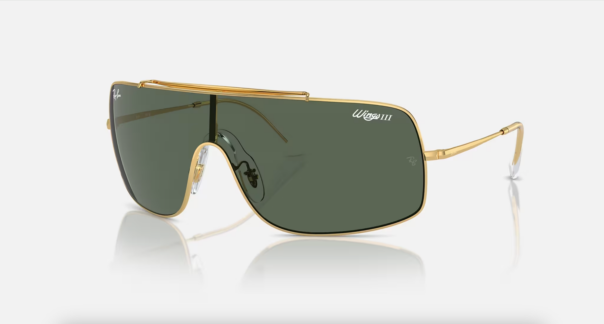Lentes de sol Ray-Ban Wings III RB3897 - Dorado - Verde Oscuro