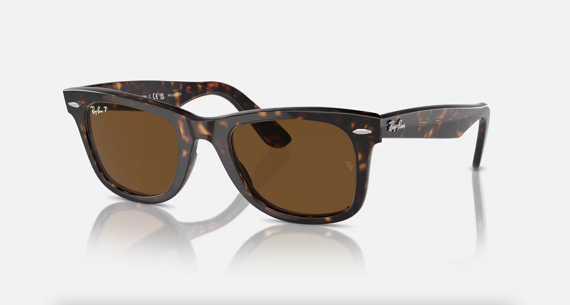 Lentes de sol Ray-Ban Original Wayfarer Classic RB2140 M - Tipo Carey - Marrón Polarizado