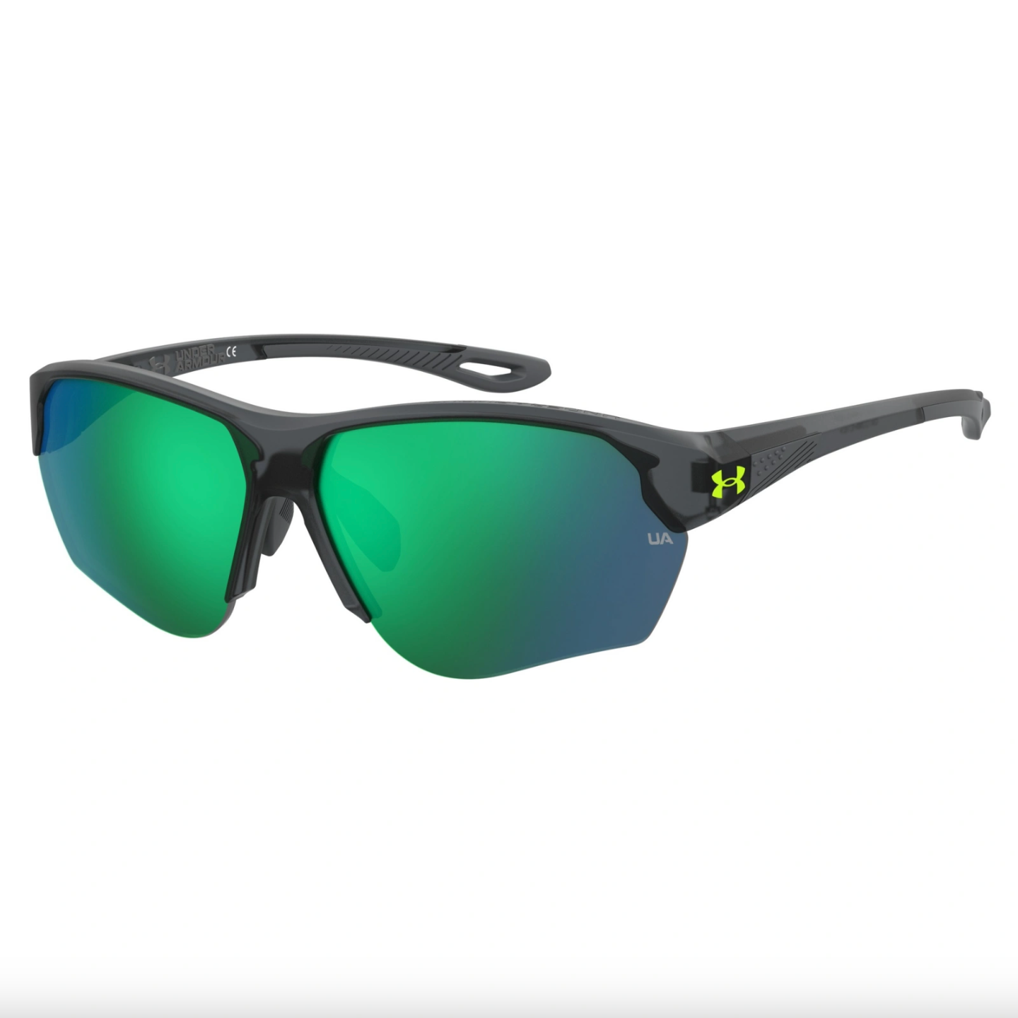 Lentes de sol Under Armour UA Compete - crystal-grey-green-multilayer-oleophobic